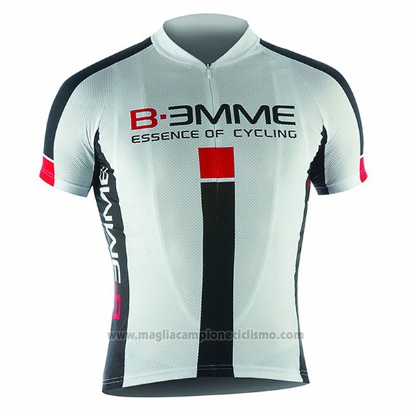 2017 Abbigliamento Ciclismo Biemme Identity Bianco e Rosso Manica Corta e Salopette